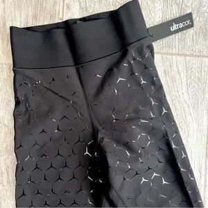 Ultracor Black Leggings Honeycomb Size S